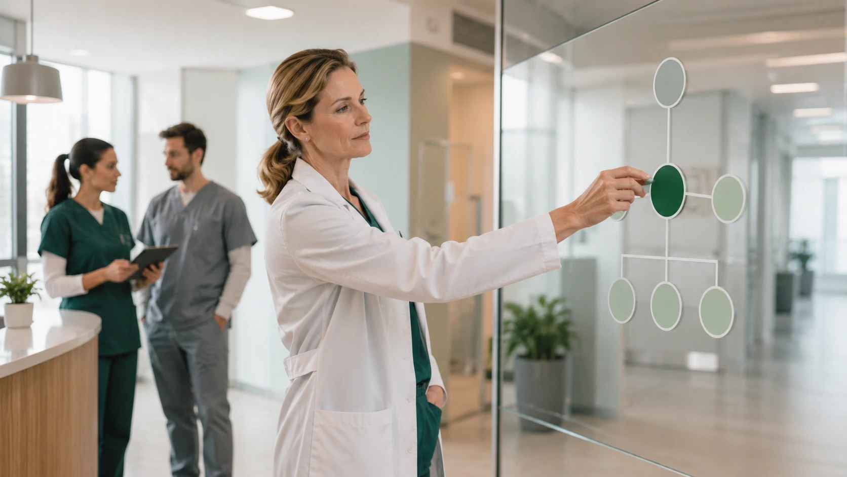 Healthcare professionals reviewing medical practice ownership requirements
